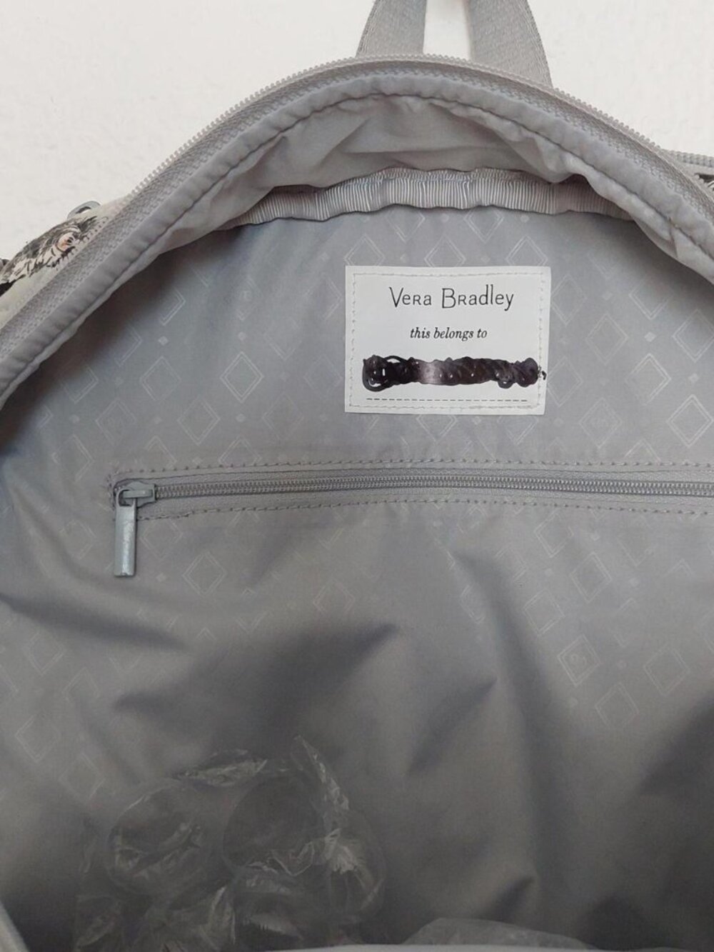 Vera Bradley dog show best in show backpack cotton gray cute kawaii back to scho - Picture 6 of 8